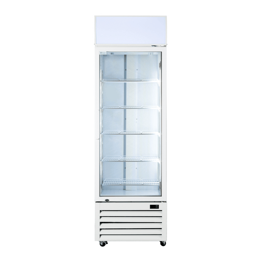 Thermaster Single Glass Door Colourbond Upright Drink Fridge - LG-370P