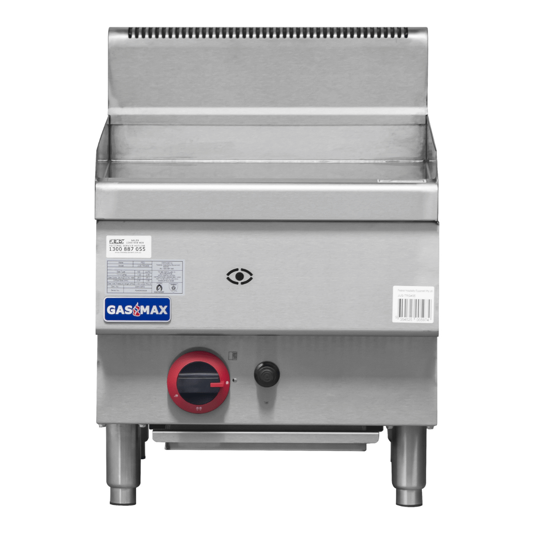 Gasmax Benchtop Single Bunner Griddle LPG Gas - JUS-TRG40ELPG