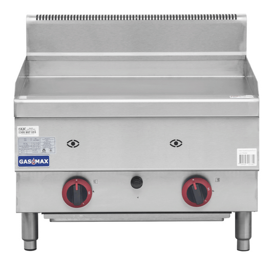 Gasmax Benchtop 2 Bunner Griddle 600mm - JUS-TRG60E