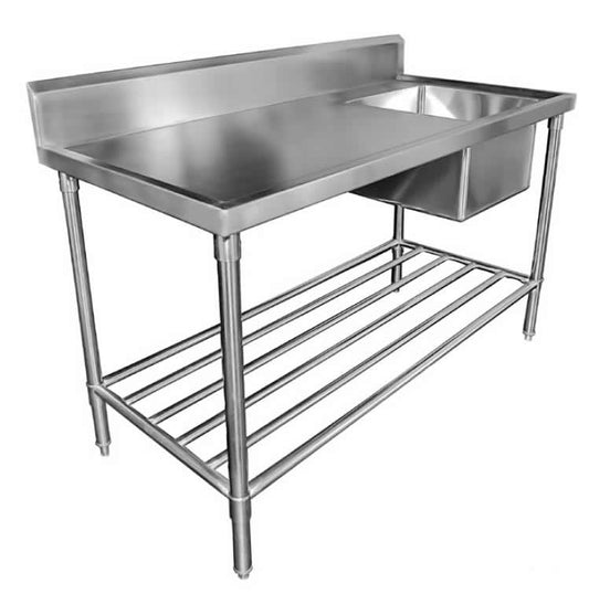 Mixrite SINK BENCH WITH SPLASHBACK W1500 X D600 X H900 SS1615R