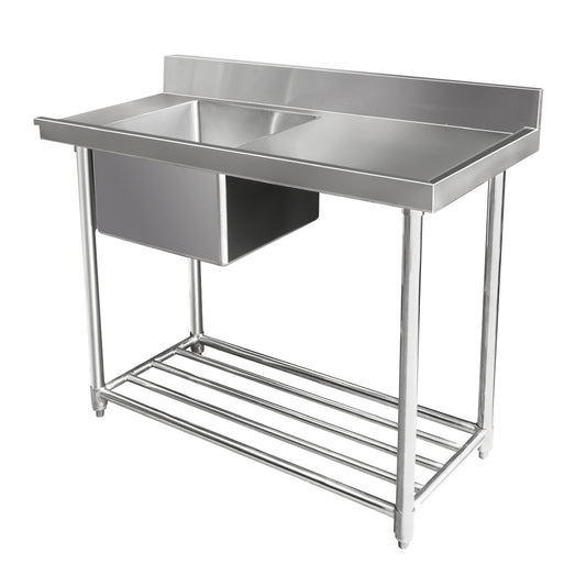 Mixrite STAINLESS STEEL DISHWASHER SINGLE INLET SINK W1200 X D600 X H900 1 WSS16165R