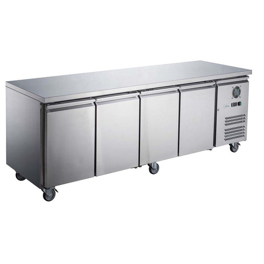 FED-X FED-X S/S Four Door Bench Fridge - XUB6C22S4V